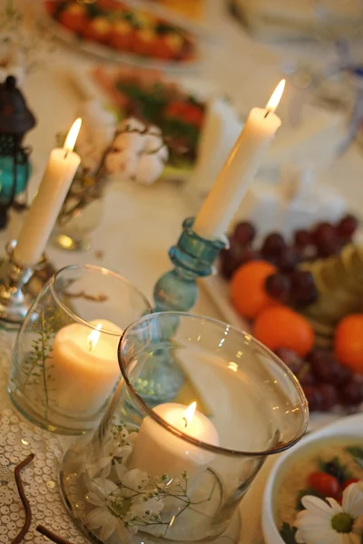 Decoração de mesa de casamento — Fotografia de Stock