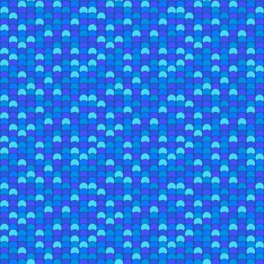 Mavi yer paylaşımlı daire siyah anahat ile Seamless Modeli yapılmış