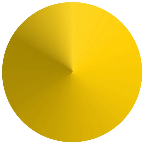 Gradient rond jaune, forme circulaire — Image vectorielle