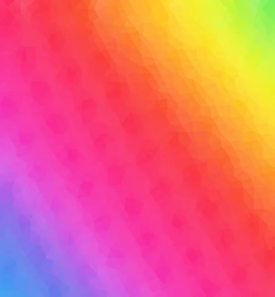 Regenbogen abstraktes Mosaik niedriges Polygon Hintergrund — Stockvektor