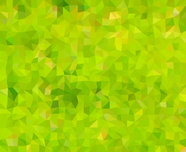 Naturel - vert et jaune, mosaïque abstraite bas polygone backrgou — Image vectorielle