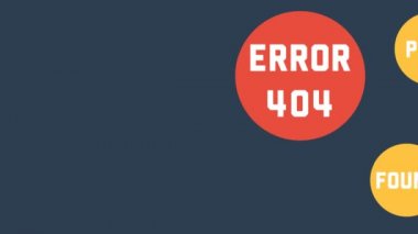 Hata 404 için-modern şablon sayfa ile düz renkli baloncuklar bulunamadı