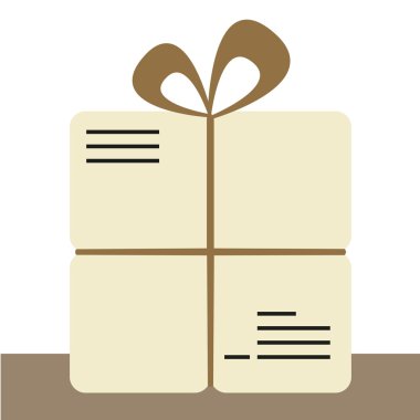 parsel veya posta yolu ile gönderilmesi için renkli simge