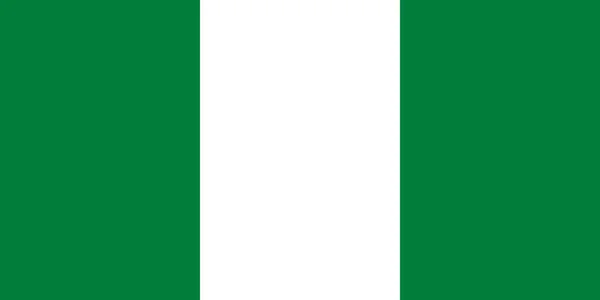 Současná vlajka Nigérie — Stockový vektor