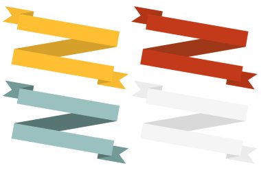 Set 4 izole şenlikli şerit