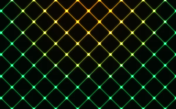 Dark wired fence glowing background — Stock Vector