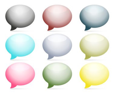 Hafif gölgeler ile 9 renkli baloncuklar ayarla