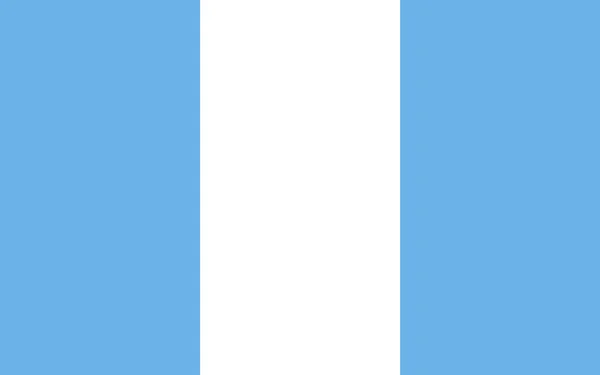 Zivile Version der guatemaltekischen Flagge — Stockvektor