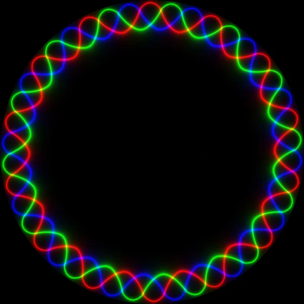 กรอบนีออนสี RGB — ภาพถ่ายสต็อก