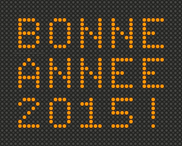 Ευτυχισμένο το νέο έτος 2015 κάρτα στα γαλλικά — Διανυσματικό Αρχείο