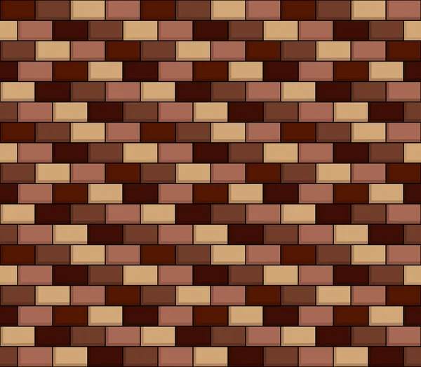 Seamless texture of cartoon brick wall — Stock Vector