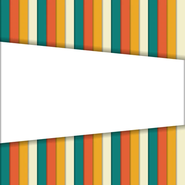 Hintergrund mit bunten Streifen in Vintage-Farben — Stockvektor