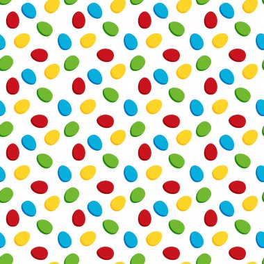 Dikişsiz desen renkli Paskalya yumurta yaptı