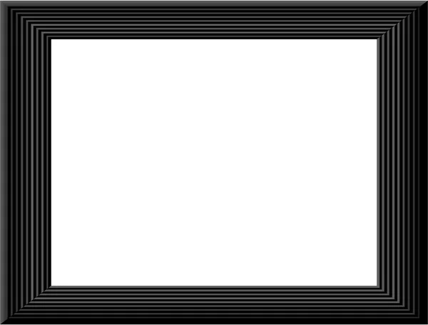 Geïsoleerde zwart frame (grens) — Stockfoto
