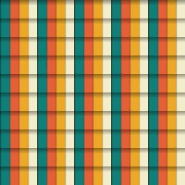 ヴィンテージの色でカラフルなパターン — ストックベクタ