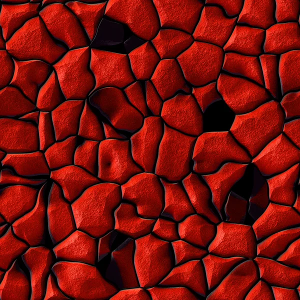 Ilustración del patrón sin costura de roca roja detallada — Foto de Stock