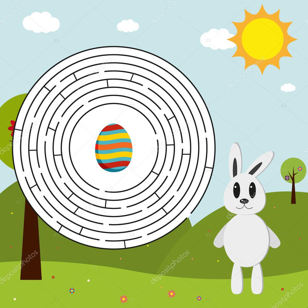 Easter maze (solution in eps)