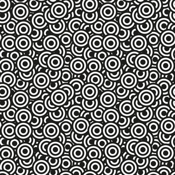 Zwart en wit naadloos abstract patroon — Stockvector