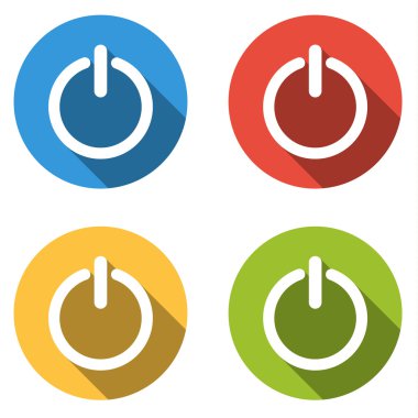 4 topluluğu için güç uzun sha ile renkli düğmeler yuvarlak