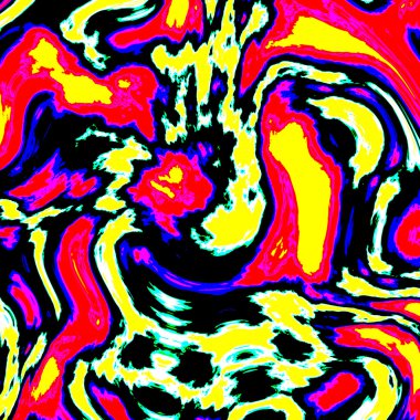 Parlak renklerde sorunsuz soyut adam