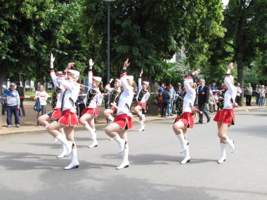 Öğrencileri Ulusal champi sırasında yürüyüş geçit Yarışması'nda