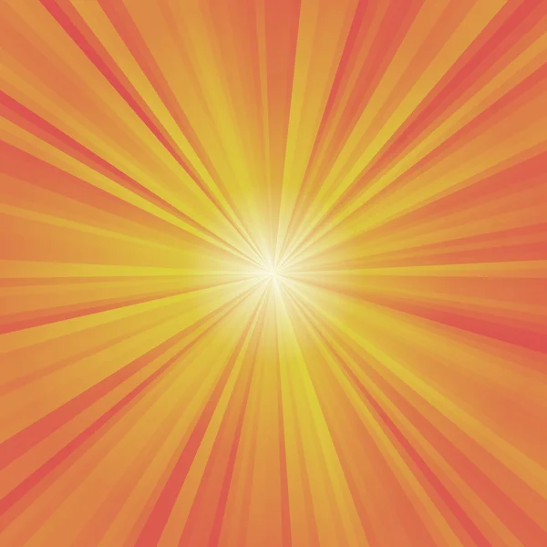 Ilustração de raios coloridos (amarelo, laranja, vermelho) com b branco — Fotografia de Stock