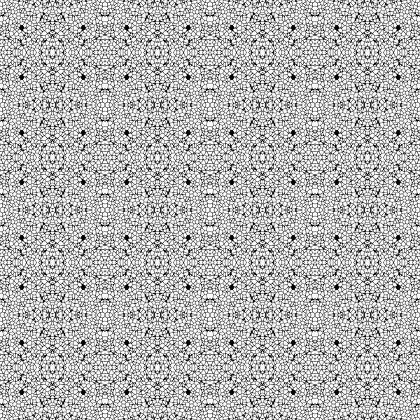Naadloze zwart-wit textuur gemaakt van onregelmatige veelhoeken — Stockfoto