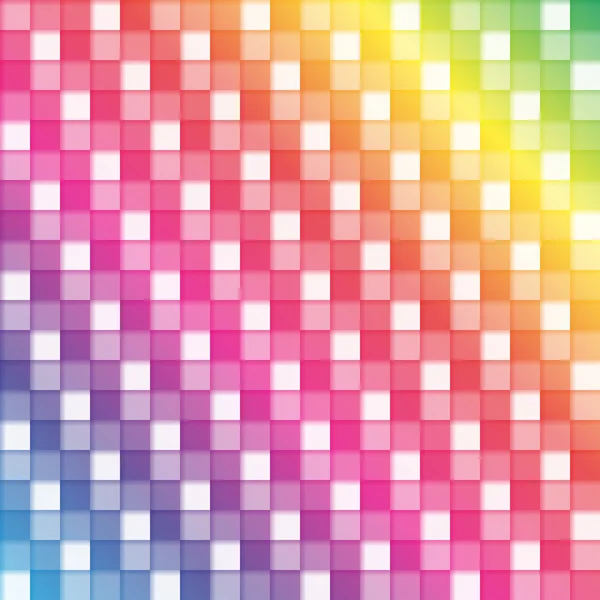 Nahtloses Rainbow-Quadrat-Muster — Stockvektor