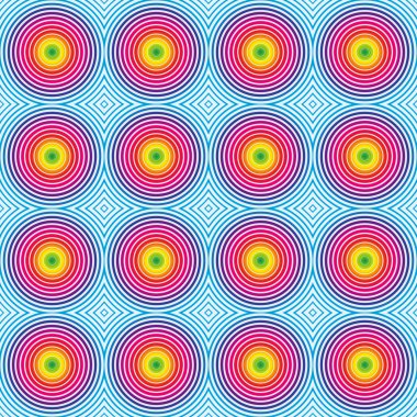 Sorunsuz hipnotik gökkuşağı desen