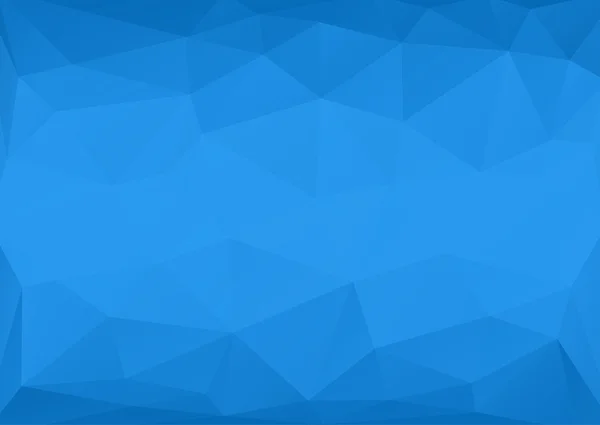 Lage veelhoekige blauwe abstracte achtergrond — Stockvector