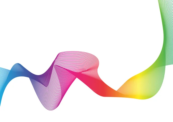 Resumo Fundo com onda de arco-íris —  Vetores de Stock