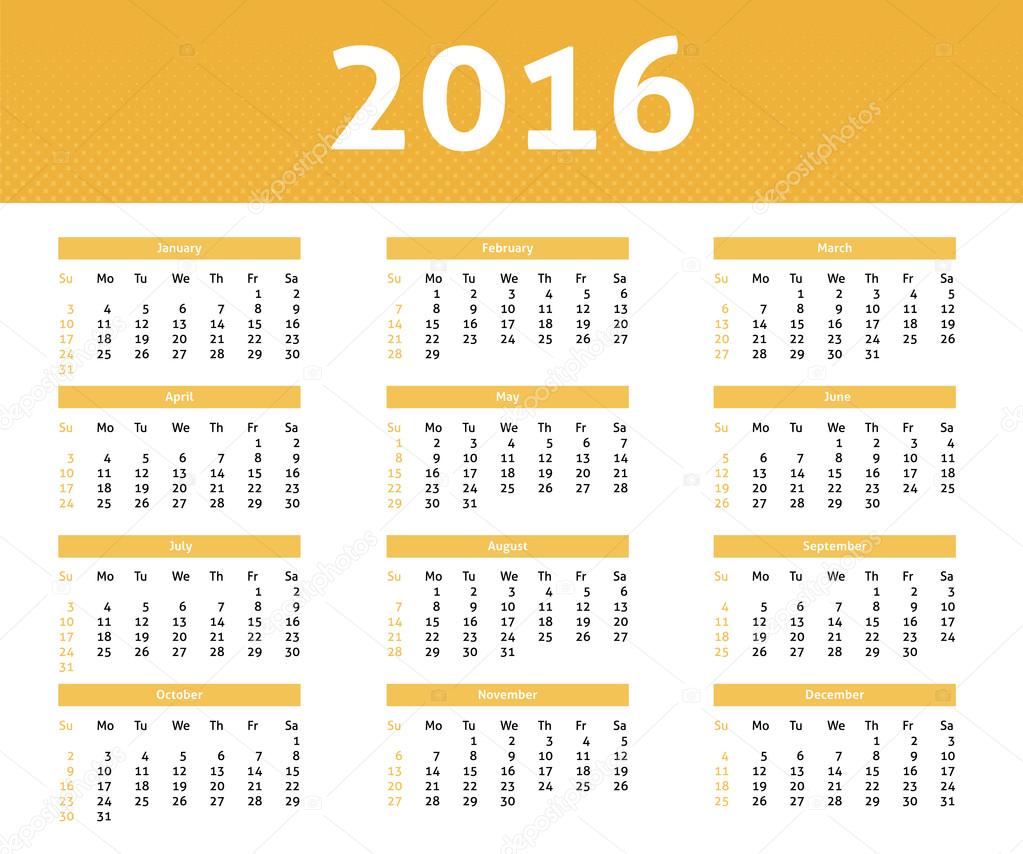 Calendario De Octubre 2016 En Ingles Calendario 2016 Año