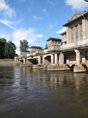 Hidroelektrik Santrali nehrinde Labe Podebrady, Çek Cumhuriyeti
