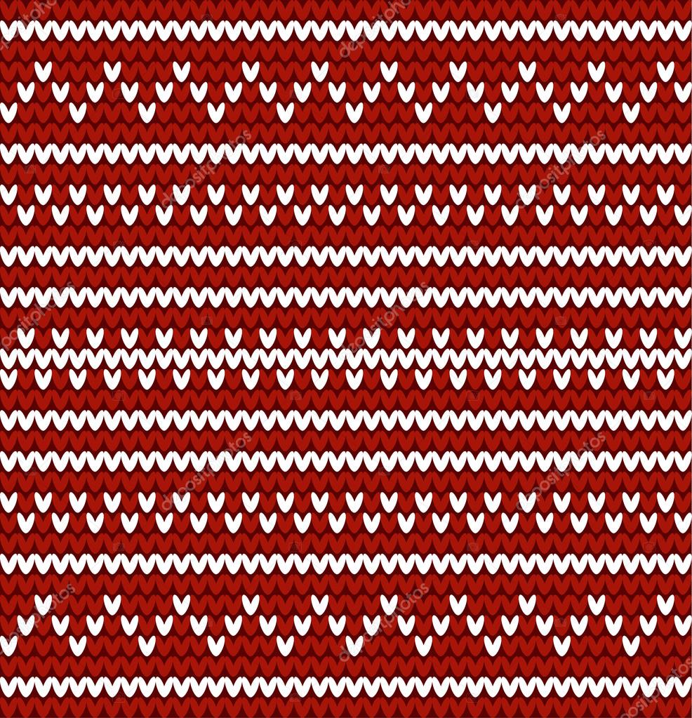 Seamless knitted pattern in nordic style