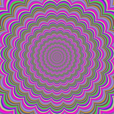 Renkli soyut hipnotik renkli tünel