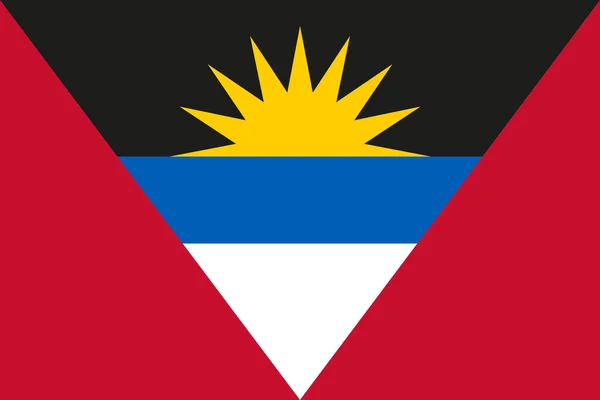 Государственный флаг Антигуа и Барбуды — стоковый вектор