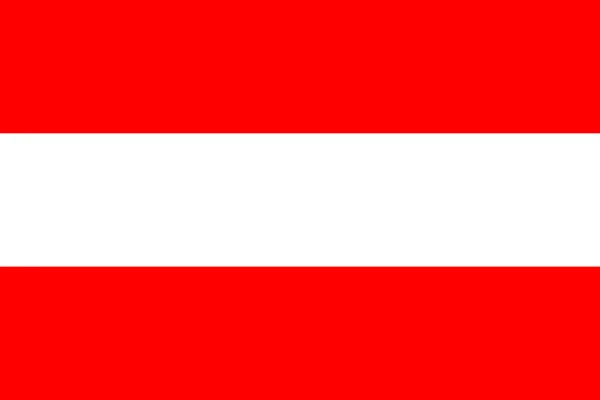 National flag of Austria (civil version) in official colors and — Stock Vector