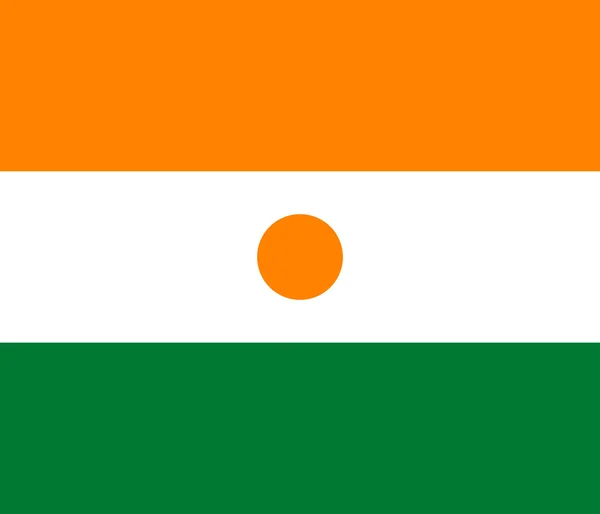 Flagga republiken av Niger - officiella proportioner och co — Stock vektor