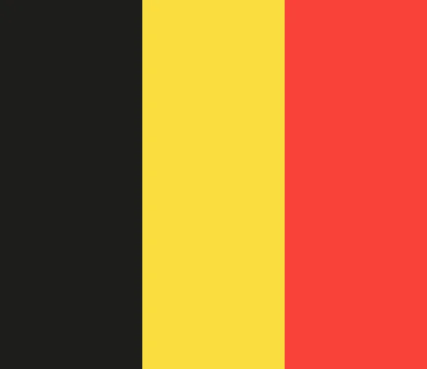 Nationalflagge Belgiens in offiziellen Proportionen (13: 15) und col — Stockvektor