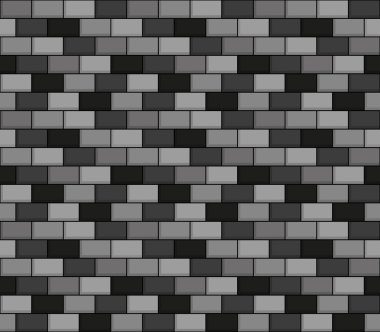 Tuğla duvar kesintisiz gri tonlama desen