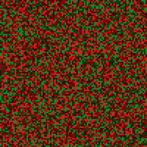 Άνευ ραφής ψηφιακή pixel μοτίβο σε εορταστική Χριστούγεννα χρώματα — Διανυσματικό Αρχείο