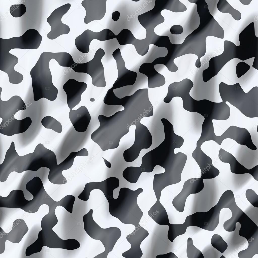 Seamless abstract texture of black and white ubran camo or leath