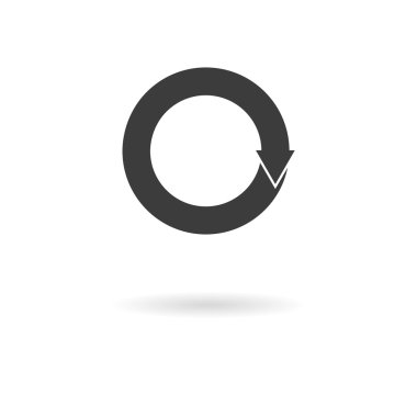 Yenileme, koyu gri simgesini yeniden, tekrar ediyorum,..... üzerinde beyaz backgro