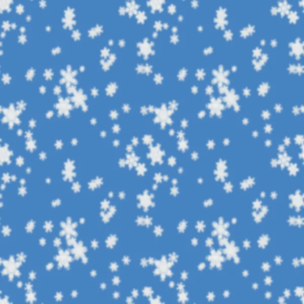 Seamless pattern of defocused falling snow — Stock Photo, Image