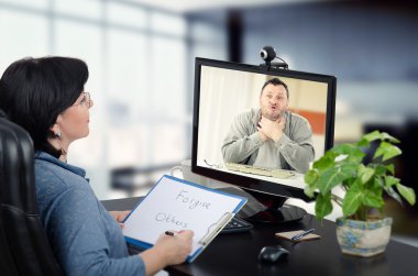 Adam psikiyatrist online stres rahatlatmak istiyor