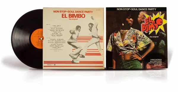 Antiguo disco de vinilo Non Stop Soul Dance Party El Bimbo — Foto de Stock