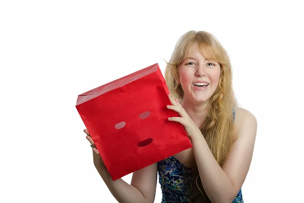 Young girl becomes to be sincere — Stock Photo, Image