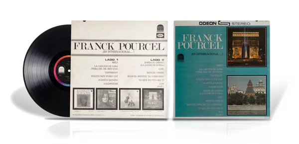 Antiguo disco de vinilo Franck Pourcel Es Internacional — Foto de Stock