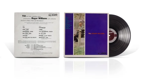 Antiguo disco de vinilo Roger Williams-Till — Foto de Stock