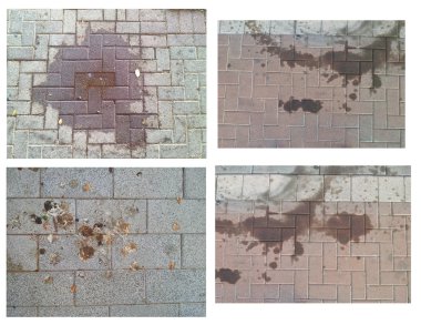 Kaldırıma Kirli lekeler